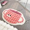 Cartoon Girl Room Floor Mat Thick Irregular-Shaped Mat for Living Room and Bedroom Bedside Rug Anti-slip Warm Home Decor Mats