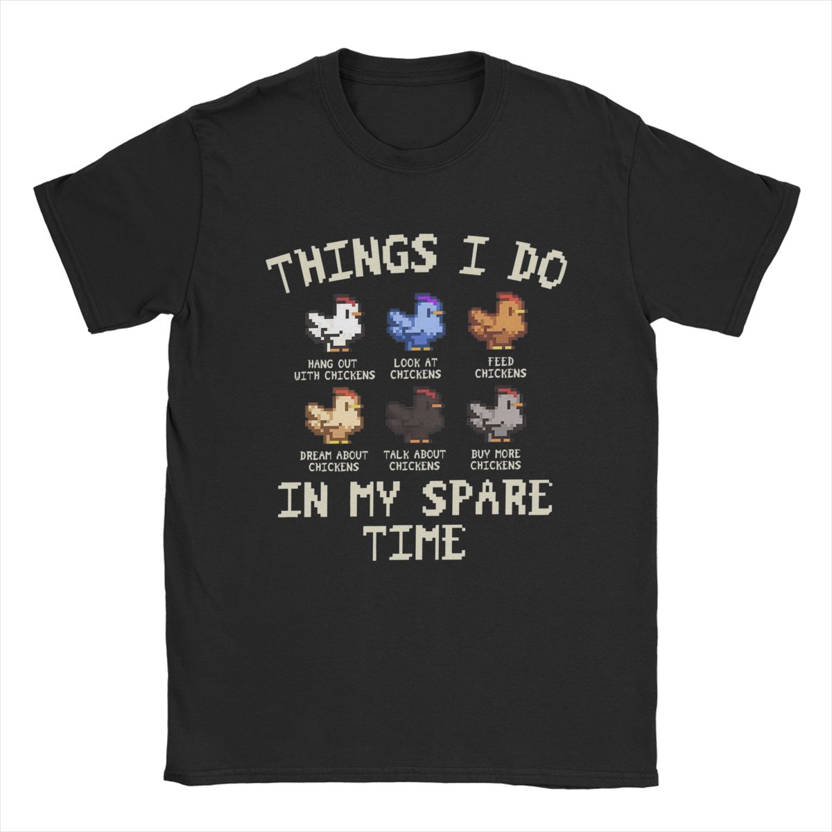 

Men s Chicken Stardew Valley T Shirts 100% Cotton Clothing Casual Short Sleeve O Neck Tees Gift Idea T-Shirts 5XL різнокольоровий