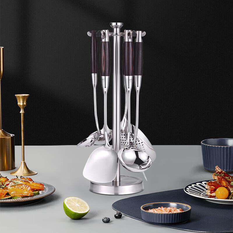 HOCUF 316L Stainless Steel 7-Piece Kitchen Utensil Set