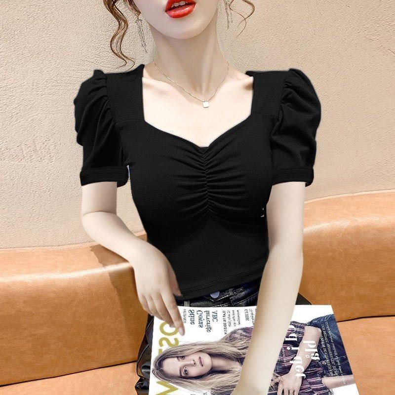 French Style Sleeveless V Neck T Shirt With Embroidery For Women Casual Wear