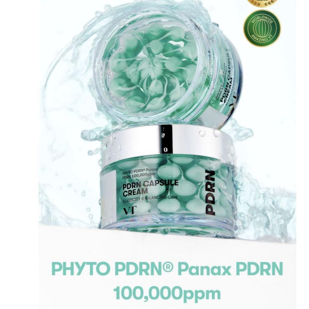 VT COSMETICS Phyto PDRN CREAM 50ML-100,000ppm Capsule Cream Panax Elasticity Balance