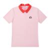 MARTINE GOLF Cool Pique Back Zip-Up Shirts_Pink