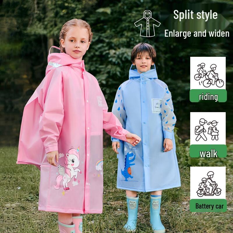 Sweet Kids' Raincoat with Backpack Position