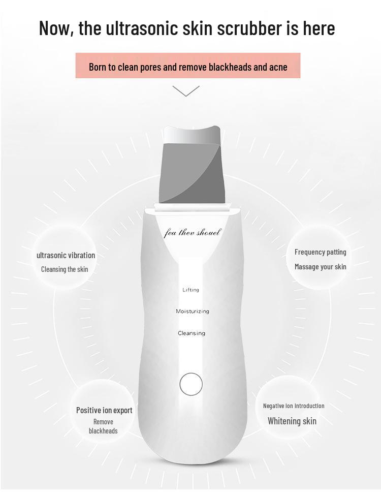 Ultrasonic Skin Scrubber for Deep Cleansing and Blackhead Removal