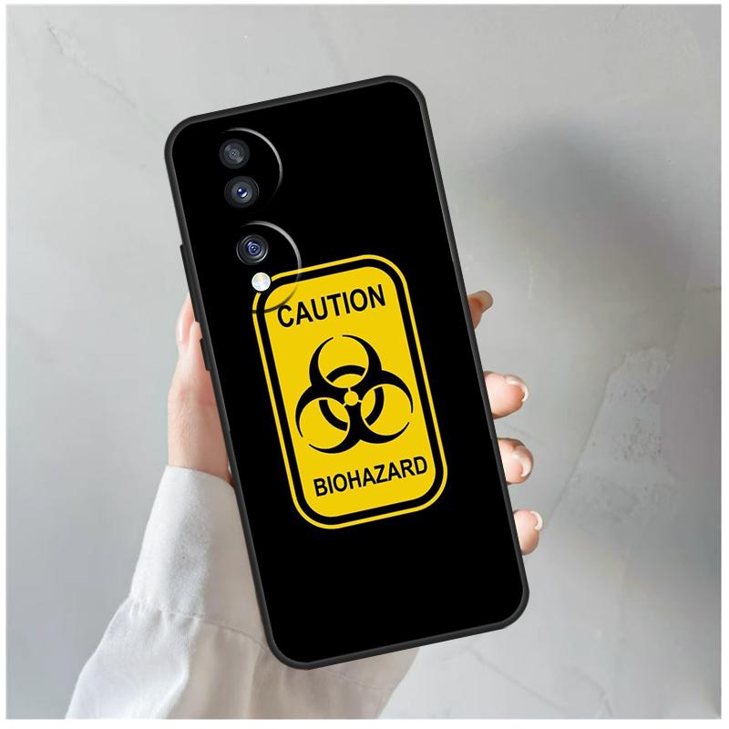 Biohazard Symbol Logo For Honor Magic 8 7 6 5 Pro Case For Honor 400 200 Lite 90 70 50 X8c X8b X9a X9b X9c X9d Win