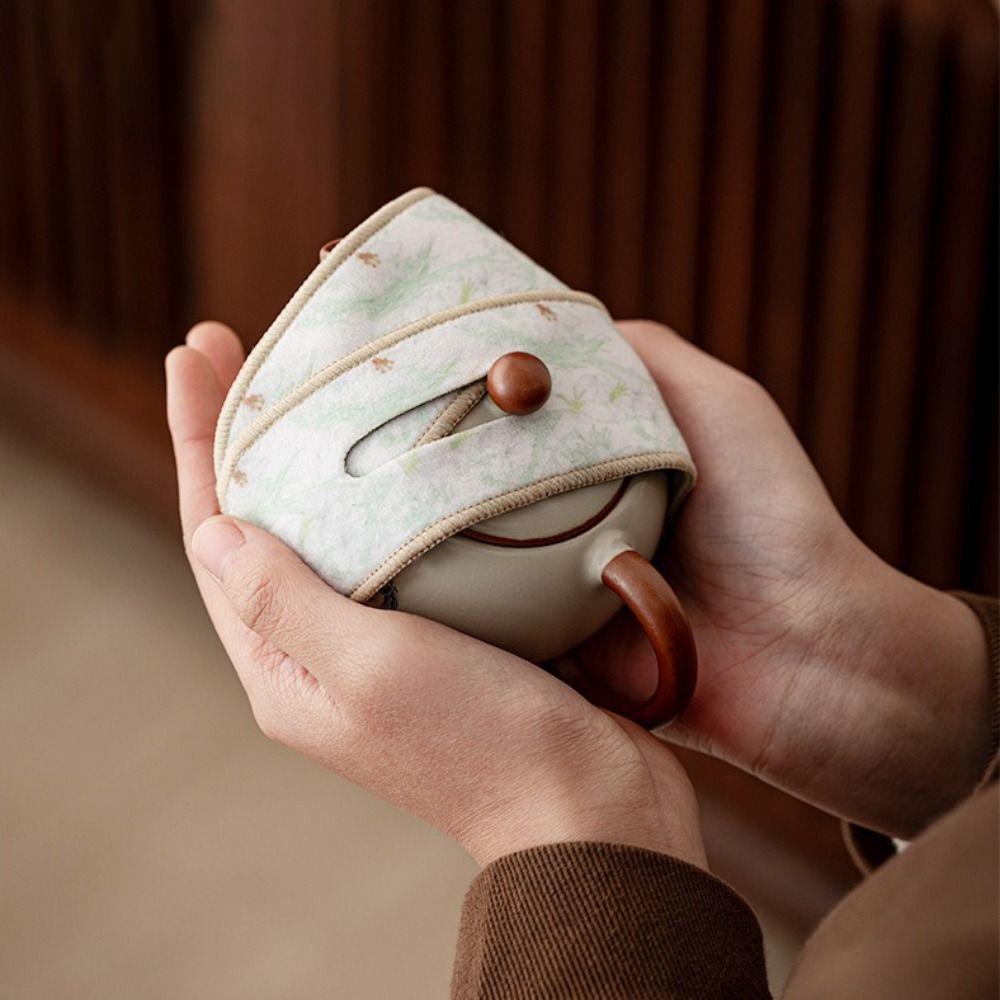 Anti-Drop Tea Set Protective Cover Bump-proof Tea Accessories Teapot Carrying Cover Outdoor Use