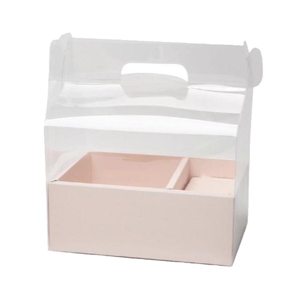 Gift Box Cake Bag with Handle Flower Storage Boxes Decor Party Favor Decorative Engagement Proposal Celebration Ceremony