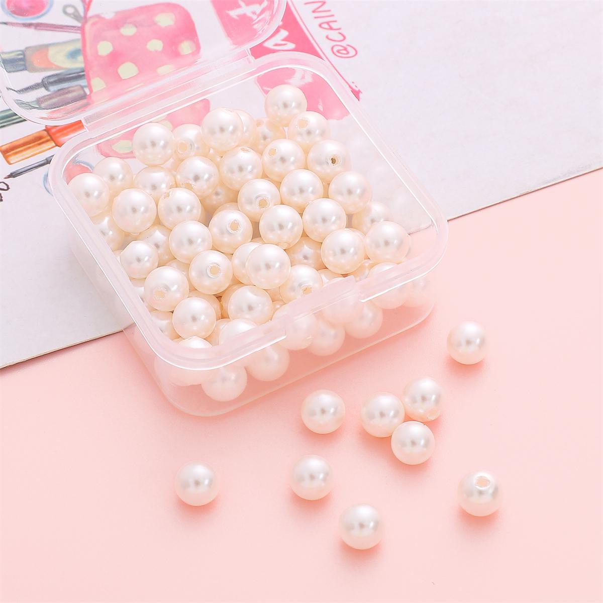 

10/2 шт./пакет стеклянный жемчуг с полуотверстием для ювелирных изделий ручной работы DIY Diameter:6mm