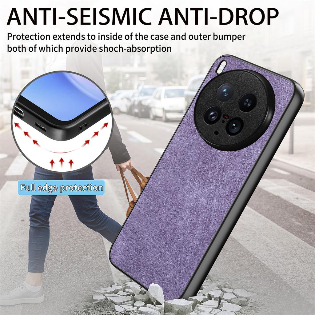 For Vivo X200 Ultra 5G Case Shockproof Slim Retro Leather Phone Back Cover