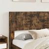 Bed Frame with Storage Space and Headboard Smoked Oak