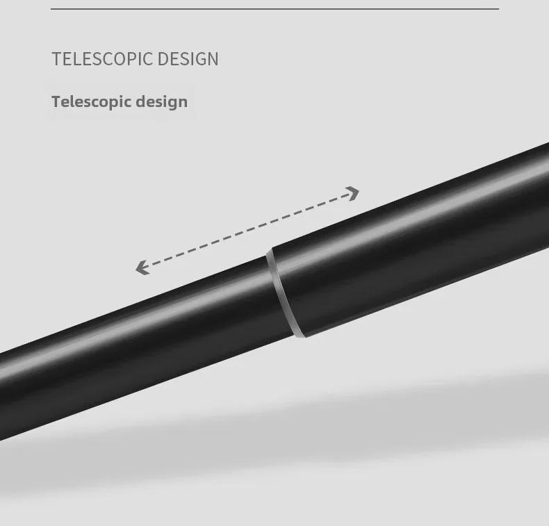 Telescopic Punch-Free Shower, Curtain, & Clothes Drying Rod for Bathroom, Balcony, Bedroom, or Wardrobe Support.