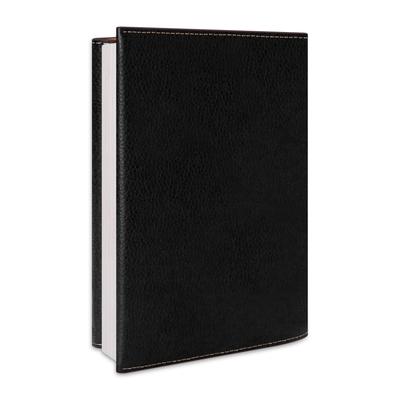 COGURE Book Notebook Genuine with for Paperback A5 Black Cover, Cover, Leather, Bookmark, Books, Size,