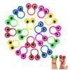 20PCS Fun Wiggle Eyeball Puppet Finger Rings Plastic Party Souvenir Toys for Kids Jokes Practical Game Gifts Birthday Decoration