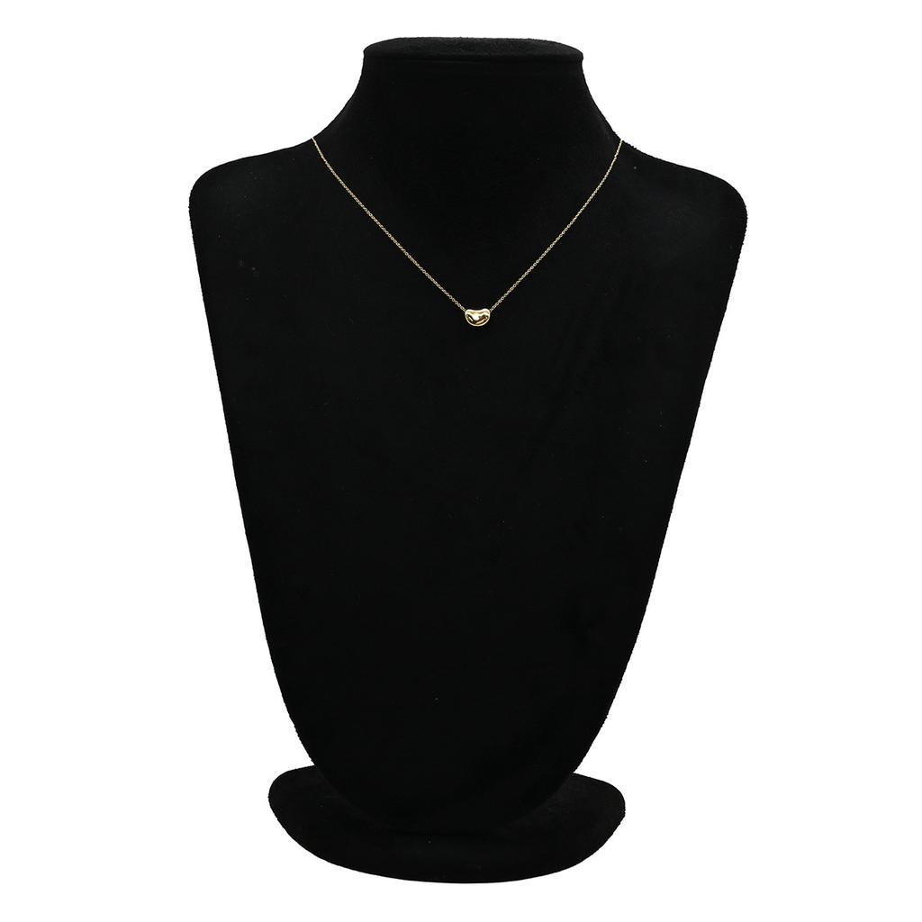 Tiffany & Co - El Saperetti Bean Design Pendant 0.4"Necklace 18K Yellow Gold Array