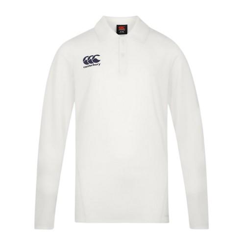 canterbury Men's Long-Sleeved Cricket Polo Shirt