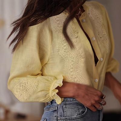 2025 Autumn New Style, Loose Women's Clothing, Top, Comfortable and Casual, Stand Up Collar, Artistic Retro, Loose, Embroidered