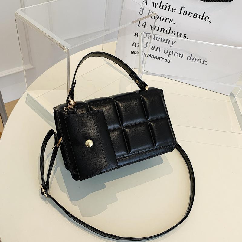 Niche Retro Handbag Korean Version of the New Texture Solid Color Flip Child and Mother Bag Trendy Fashion Pressure Shell Shoulder Messenger Bag