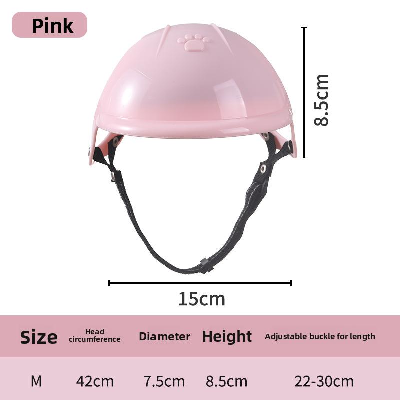 Pet Helmet Pink Dog Cat Motorcycle Pet Dog Motorcycle Sports Outdoor Pet Accessories Headwear