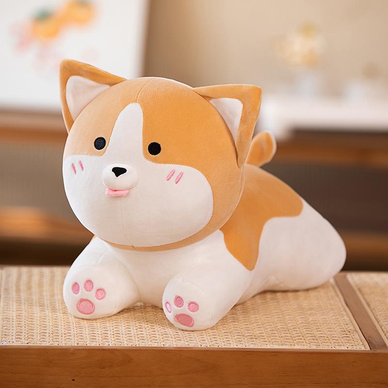Cute Party Shiba Inu Rag Doll Soft Cute Corgi Doll Plush Toy Girl Doll Sleeping Big Throw Pillow