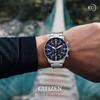 Citizen Chronograph Silver Stainless Steel 10 ATM Water Resistant Watch [Citizen] Men's Eco-Drive CA0690-88L