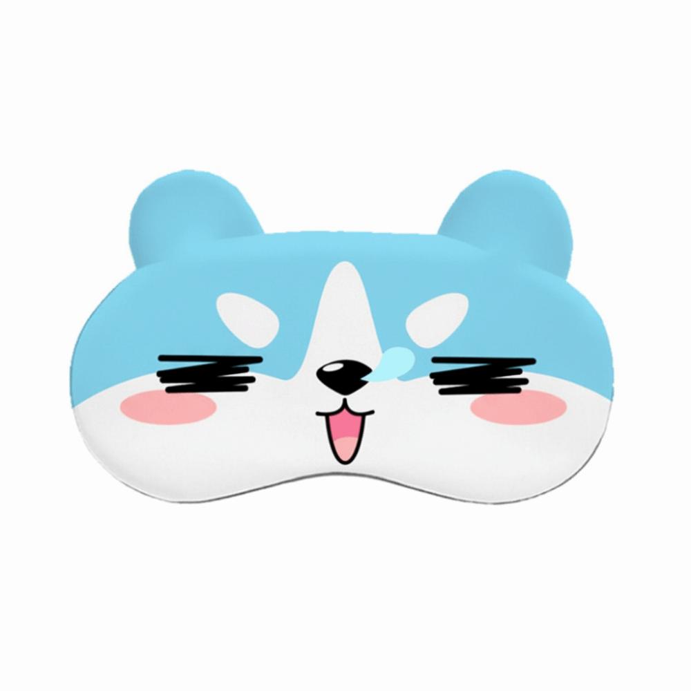 Cartoon Augen Plüsch Augenmaske Atmungsaktiver Schlaf-Augenklappe Schlaf-Augenabdeckung Nickerchen Reisebedarf
