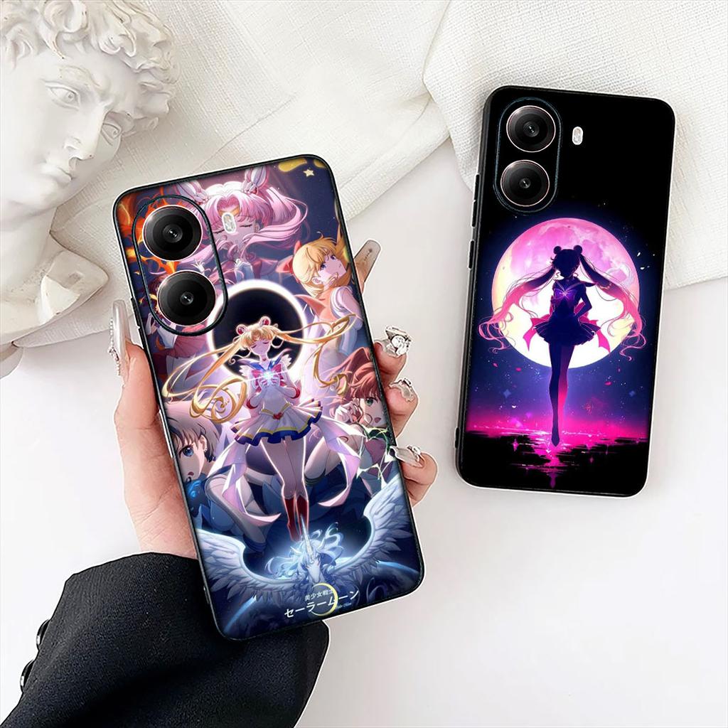 S-SailorS Anime Girl Moons Phone Case for Samsung Galaxy S25 Edge S24 S23 FE Plus Ultra A16 A15 A55 A57 5G Cover Casing