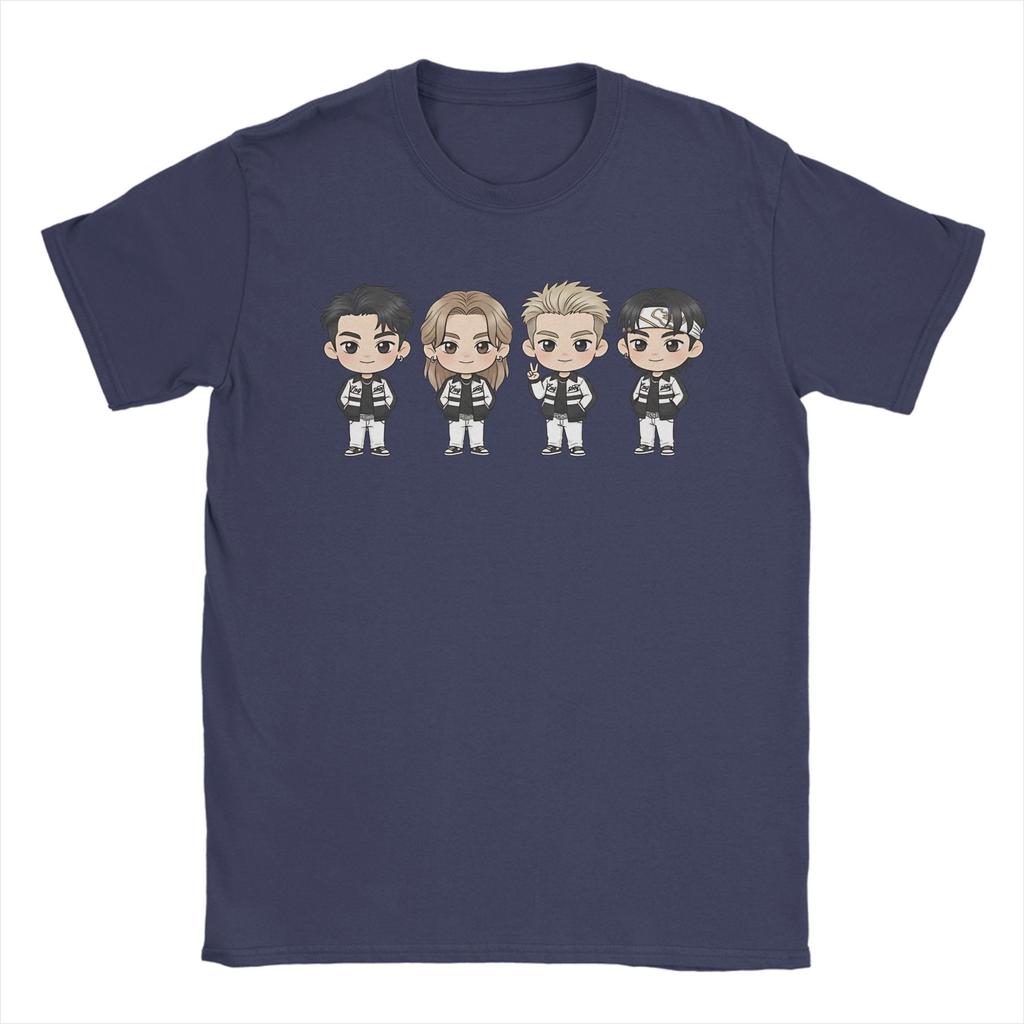 LNGSHOT chibi Ohyul Ryul Woojin Louis T-Shirt Unisex Lustige Baumwoll-T-Shirts Rundhals Kurzarm T-Shirts Übergrößen Kleidung