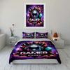 Gaming Accessories Set - Gamers Gift Soft Comfortable Duvet Cover Bedding Set Included 1*Duvet Cover & 2*Pillowcases gift