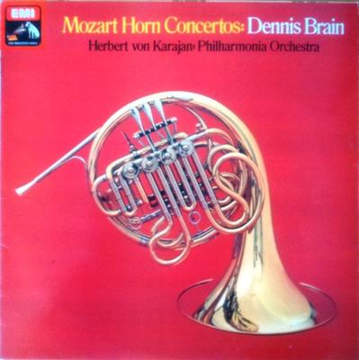 Disc LP WOLFGANG AMADEUS MOZART, DENNIS BRA - Concerte pentru corn ASD1140 Vocea Maestrului 1973 Marea Britanie Clasic Folosit