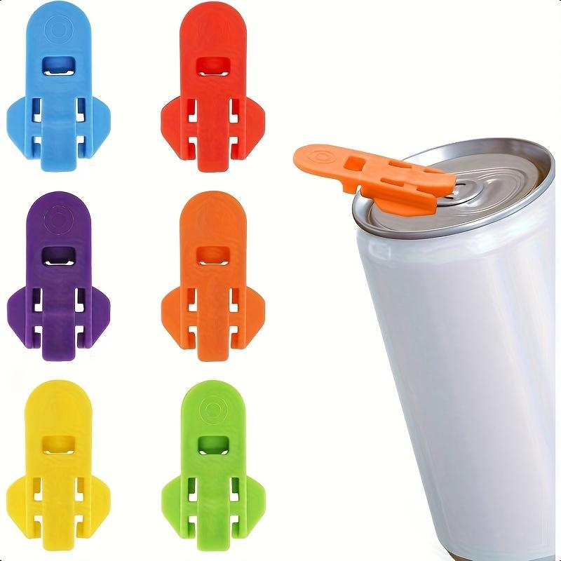 10pcs Colorful Manual Can Opener Set - Easy-Grip, Durable Plastic, Reusable & Safe for Soda, Beer, Aluminum Cans with Built-in Beverage Separator