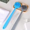 Silicone Double-Sided Back Scrubber with Long Handle for Bath & Massage