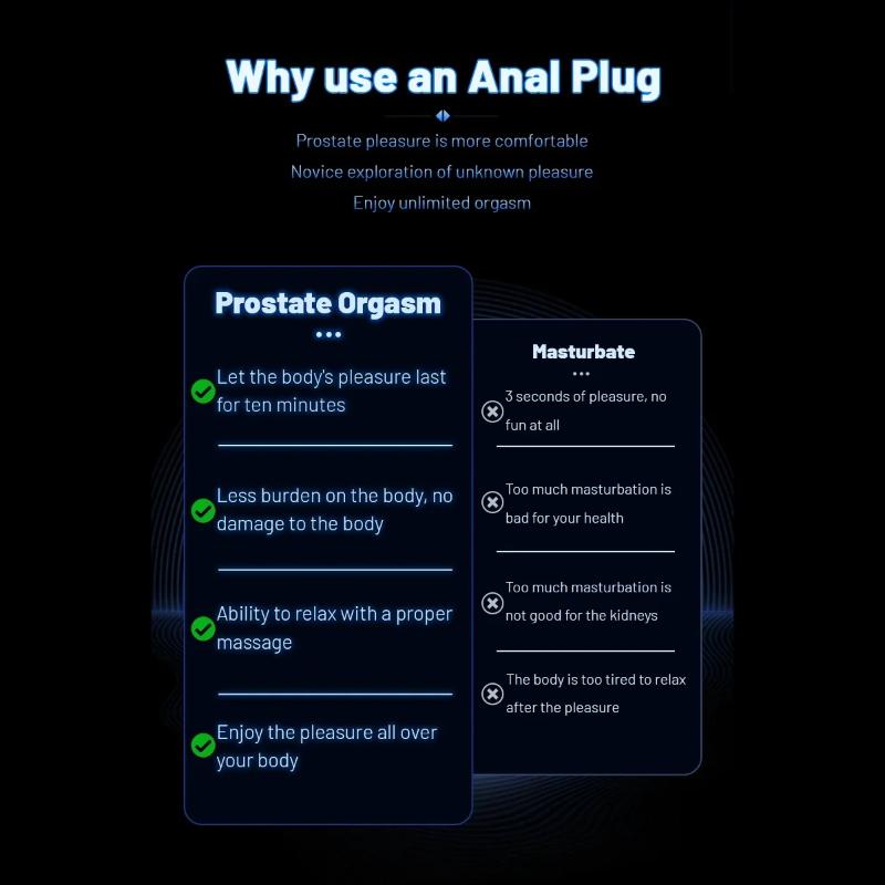 Wireless Remote-controlled Metal Anal Plug Man and Woman Electric Shock Anal Plug Vibrating Anal Plug Butt Plug G-spot Masturbation Passionate Party