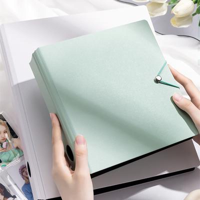 Kawaii 4 Grid Binder Kpop Photo Card Collect Book Large Capacity Idol Photo Album Photocards Holder Storage Book Stationery