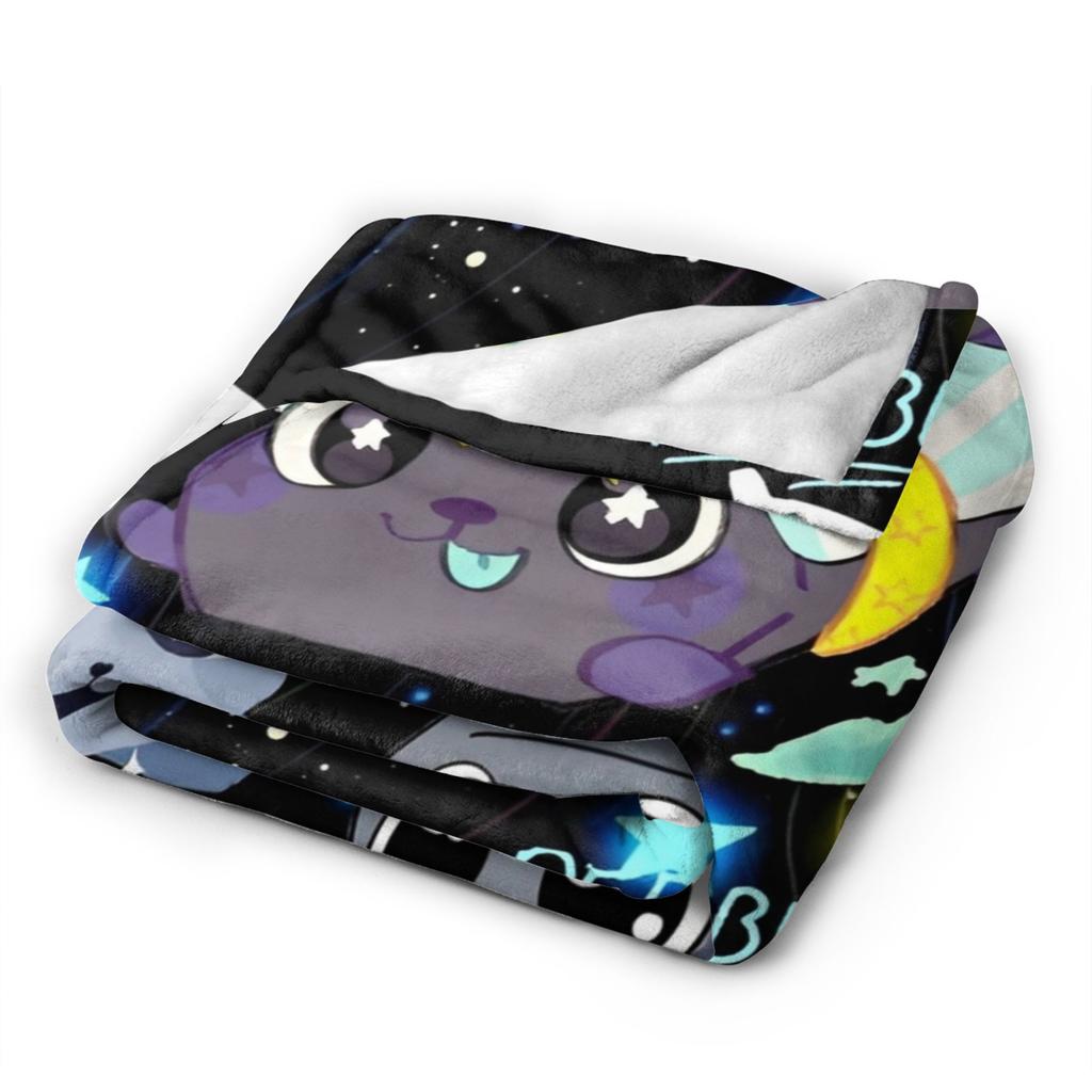 Super Soft Dandys World Pebble Throw Blanket Premium Fleece Flannel Lightweight Bed Blanket Fuzzy Plush Bedspread All Season Use