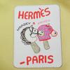 Pristine HERMES Beret Chaine d'Ancre Shell Metal Beige Cotton Women 58 241067N Used