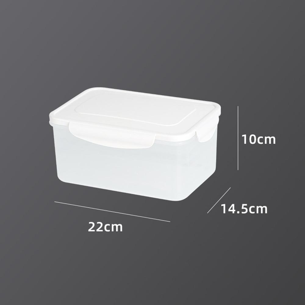 Lebensmittelorganisation 4 Fächer Kühlschrank Aufbewahrungsbehälter Stapelbar Mit Deckel Frischhaltebox PP Lebensmittel-Organizer-Box Küche