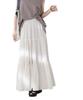 Nano Universe Cotton Chiffon Tiered Size Skirt, Women's, M, 037, Ivory, 669-5230302