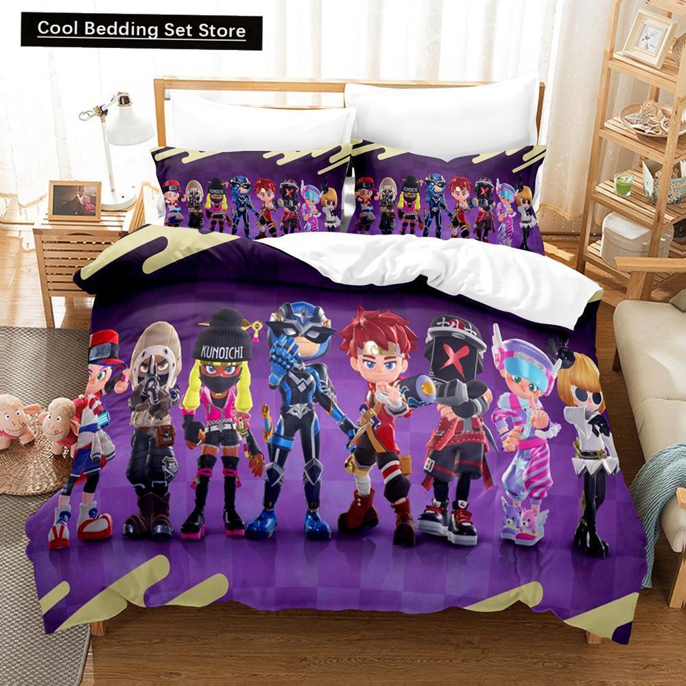 Spill Ninjala Sengetøy Sett Enkelt Twin Full Queen King Size Sengesett Voksen Barn Soverom Dynetrekk Sett 3D-trykk Kawaii Barn Camas