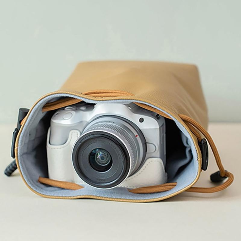 Small Camera Bag Camera Case Drawstring Camera Bag Waterproof Camera Storage Bag Soft Camera Case for Photographers