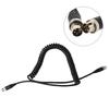 Metal Detector Spring Power Cable Black for GFX7000 4500 5000 Power Cord 1 Meter