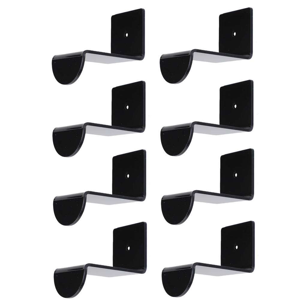 8PCS Hat Hooks for Wall 2.8 Inch Acrylic Baseball Cap Holder Wide Brim Hat Hanger Organizer with Adhesive for Room Decor