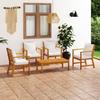 VidaXL Garden Lounge Set 5 Pcs with Cushion Patio Furniture Terrace Furniture Garden Furniture Outdoor Furniture Wood 3057790
