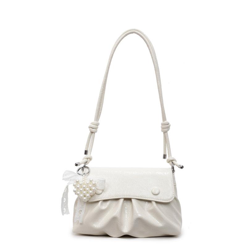 Bag Women's Folded Underarm Bag 2025 New Summer Trendy Foreign Style Versatile Casual Fashion Shoulder Crossbody Small Square Bag