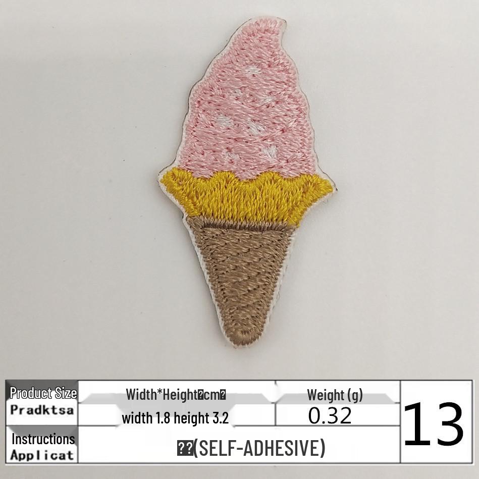 Self-adhesive Teddy Bear Embroidery Patch for DIY Clothing and Accessories