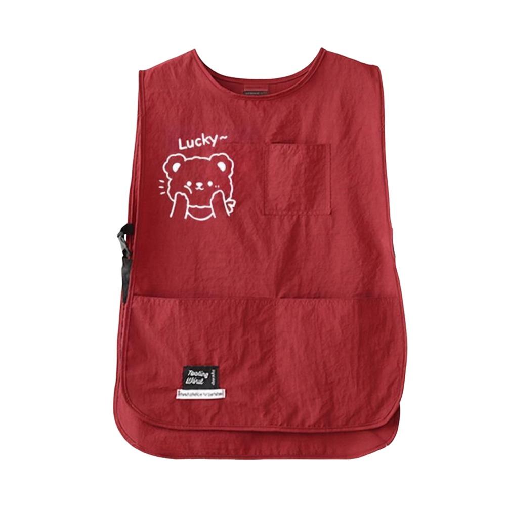 Waterproof Chef Apron Cartoon Catering Work Clothes Fashion Kitchen Vest Apron  for Home Kitchen