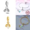 Original Gold And Copper Color Copper Charms Beads For Original Pendants Bracelets Charms Dangle Diy Jewelry Gift