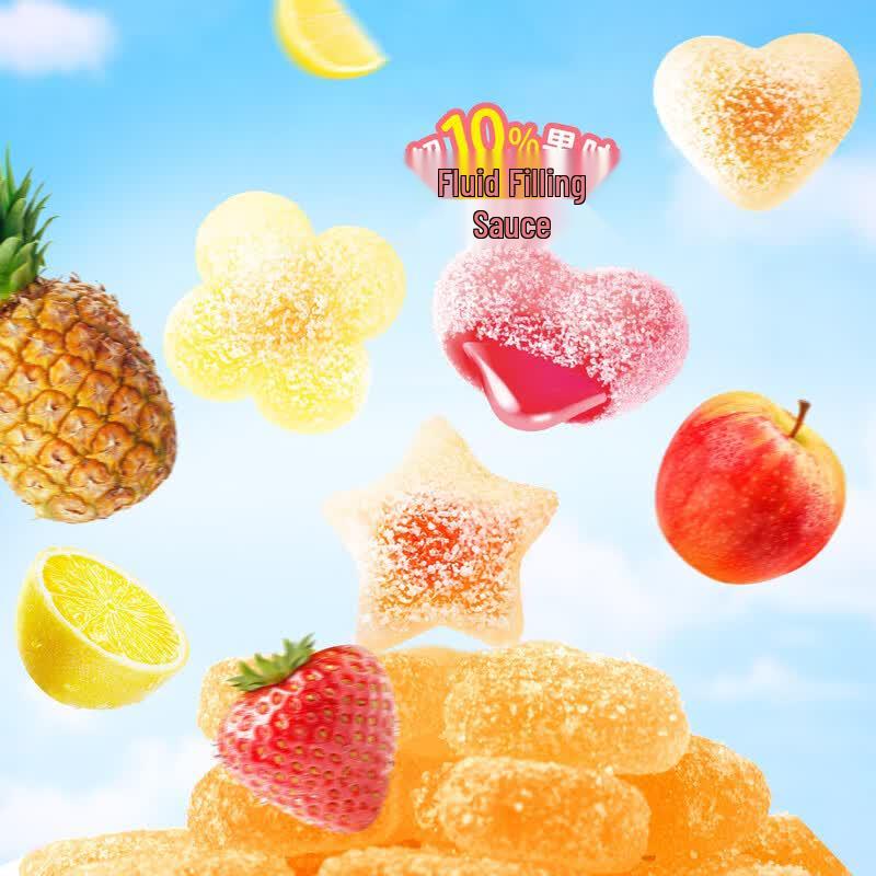 Fujiya Strawberry Sour Gummy Candy