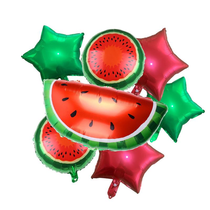 Summer Fruit Themed Aluminum Film Balloon Watermelon Birthday Balloon Party Atmosphere Decoration