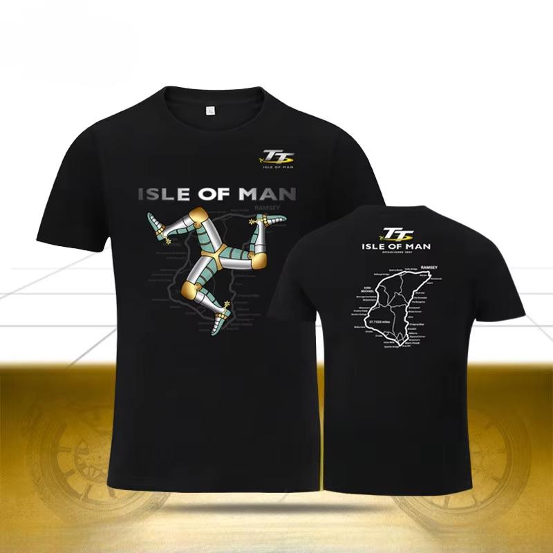 Isle of Man Tt Road Bike Race Motorcycle Riding Uniforms Moto GP Motorcycle Enthusiasts Summer Short-sleeved T-shirts Oversized 4XL