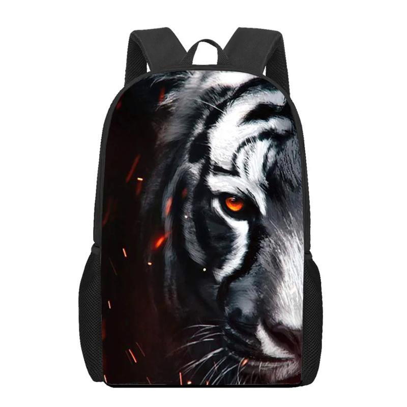 Creative Fiercely Tiger Pattern Backpacks for Girls Boys Children Students Book Bag Teenager Shoulder Rucksack Travel Backpack